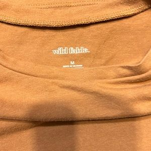 Cute tan crop size M from Wild Fable